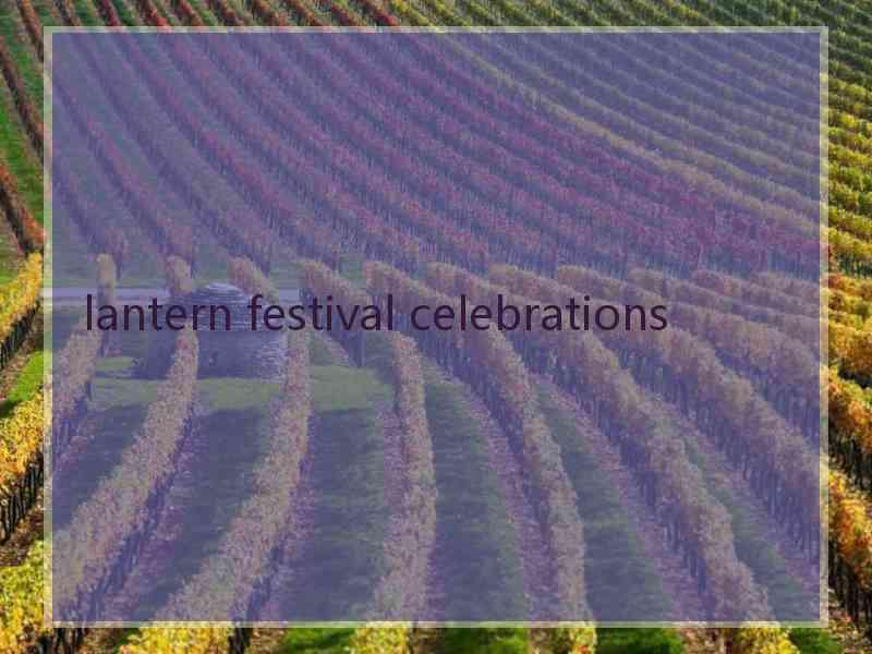 lantern festival celebrations